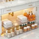 Masirs 2-Tier Clear Pull-Out Drawer Organizer - Sleek, Compact & Sturdy Makeup a