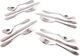 KNORK Lite 12 Piece Flatware Set Matte (starter stamped brushed finish 