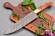 CUSTOM HAND MADE FORGED DAMASCUS STEEL UTILITY CHEF KNIFE  1425