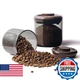 Rylzvita Coffee Canisters with Airtight Lids- Amber Glass Coffee Container with