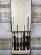 Cutco Vintage 5 Piece Knife Set With Wall Mount Plastic Storage Number 1742