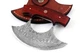 Bushcraft Custom Handmade Damascus Steel Ulu Knife - Best Alaskan Damascus Ul...