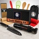 Albino monkey Sushi Making Kit with 10 inches, 100% Natural Bamboo Mat