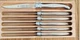 Set of 6 Laguiole Sabatier "The Bee" Stainless Steel Steak Knives France 3684611