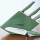 Chef Maeve 7-Piece Color Pop Cutlery Set with Green Wood Storage Block
