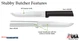 Rada W206 Stubby Butcher Knife, kitchen cutlery USA made L/R, dishwasher safe