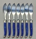 7-JEAN DUBOST LAGUIOLE Blue France Stainless Flatware 7 Piece Set -Dinner Knives