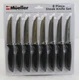 Mueller Austria 8 Piece Steak Knife Set Model SS-55 Stainless Steel Serrated New
