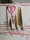 Paris Hilton Stainless Steel Knife Set - Jewel Handles & Gold Blades