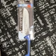 Mercer Culinary Millennia M22707BL 7" Santoku Knife Granton Edge Blue Handle