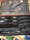 Penthouse 6 pc Black Knife Set Swiss Metaloceramika