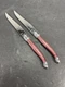 Laguiole Jean Dubost France Bee Set Of 2 Steak Knives Pre Owned