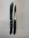 Cutco 1722 Butcher Knife Straight Edge Classic Brown Glossy Handle & 1729 Carver