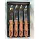 Dexter Russell 4 International Brass Rivets P46005 Steak Knives