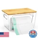 IDEATECH Trash Bag Holder Dispenser, Stackable Storage Box for 4/13/30 Gallon Pl
