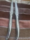 Laguiole Jean Dulcet France Bee Set Of 2 Steak Knives 100% made in France 