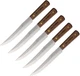 5 PACK Old Hickory Slicing Knife 8" Carbon Steel Blade Wood Handle MADE IN USA
