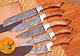 Custom Hand Made FORGED DAMASCUS CHEF KNIFE SET Kitchen Cutlery 1578