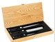 Kamikoto Kanpeki 3-Piece Knife Set Chef Utility Vegetable with Tray