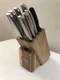 Cuisinart MAIN-43205 8-Piece Hammered Collection Block Knife Set Stainless Steel