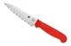 Spyderco Knives Utility Kitchen Knife Cutlery Red Serrated K05SRD