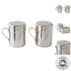 Endurance Kitchen Shaker Collection, Dishwasher Safe, Salt & Pepper Set, 10-O...