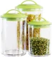 Reston Lloyd Food Storage Containers Set of 3 BPA-Free Airtight Canisters Cereal