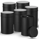 Zopeal 6 Pack Metal Tea Tin Canister with Airtight Double Lids 16 oz Round Tin C
