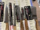 5PC Vintage GOURMET CUTLERY Kitchen KNIVES High Carbon  Wood Handles Made Japan