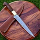 Custom Hand Made Damascus Fillet Knife Chef Kitchen Cutlery - Forged Blade 2774