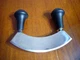  HOFFRITZ Culinary Double Blade Rocking Mezzaluna Knife with 2 Knob Handles 5.5"