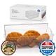 Pikanty 16" Plastic Organization Storage Box Hinged Lid Kitchen Pantry Office