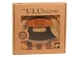 Alaska Ulu Knife Set Curved Knife with Wood Handle plus Chopping Board Mezza...