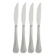 Oneida Flight Steak Knife Set of 4 Classic Stainless Steel Flatware 1950s Style
