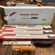Forever Sharp Knife Set 8pc carving , bread, paring, filet, and 2 juicers. New