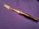 Vintage Cutco 1726 Carving/Turning Fork w/Brown Handle EUC