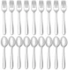 24-piece Forks and Spoons Silverware Set, Amafox Food Grade Stainless Silver 