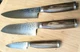 3pc Shun Premier Pakkawood 8,7,4" Santoku Parinng Knife Knives