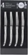 French Home Laguiole Connoisseur 4-Piece Steak Knife Set &ndash; Stainless Steel