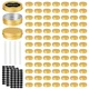 OBKJJ 96 Pack Round Cans with Screw Lid 2 Oz Aluminum Metal Tins DIY Food Candle