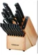 Farberware Edgekeeper 16-Piece Triple Rivet Block Set with Knife Sharpener