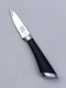 Chicago Cutlery FUSION 3.25" PARING Knife, Stainless Steel Blade,  Black Handle