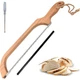 ROYOROYI Bread Slicer for Homemade Bread,16" Wooden Sourdough 10.8", Brown 