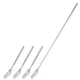 MBAIYO 4 Pcs Extendable Forks, 9 to 25.4 Inch Adjustable long, Silver 