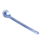 TOAKS Titanium Long Handle Spork with Polished Bowl (Blue) 220mm, Blue 