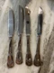 Cuisinart Elite Stainless French Rooster 4 Dinner Knives CFE FR20