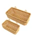 AceList Boho Hand-Woven Wall Hanging Storage Baskets - Set of 2