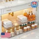 Masirs 2-Tier Clear Pull-Out Drawer Organizer - Sleek, Compact & Sturdy Makeup a