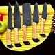 FULL TANG Handmade CARBON STEEL BLADE CHEF KNIFE Set Kitchen Knives Set 2713