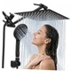 Tudoccy Shower Head, 8&lsquo;&rsquo; High Pressure Rainfall Shower 8 inch - Matte Black